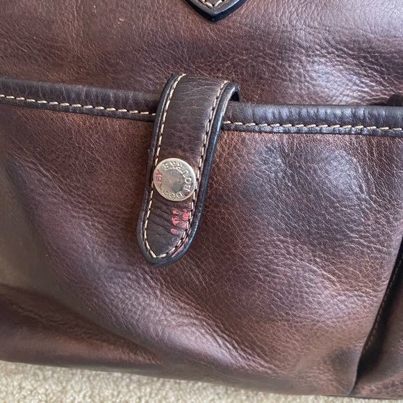 COPY - Dooney & Bourke Genuine Florentine Vacchetta dark brown leather satchel,… - Picture 7 of 12
